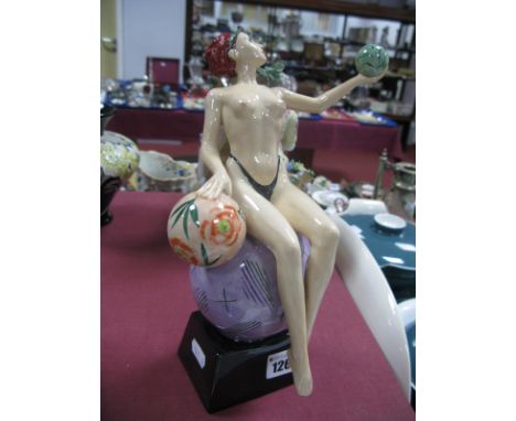 A Peggy Davies Figurine 'Isabella', an artist original by Michael Jackson, limited edition 1/1 in this colourway, 25cm high.