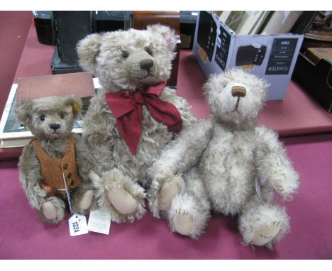 A Modern Growler "Steiff" Bear, No 662218, 40cm high, together with another "Steiff" bear, No 654527, 25cm high, and a "The C