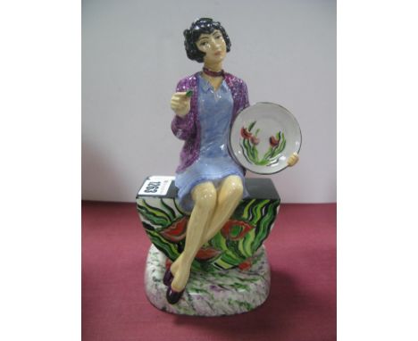 A Peggy Davies Figurine 'The Artisan', an artist original by Michael Jackson, limited edition 1/1 in this colourway, 20.5cm h
