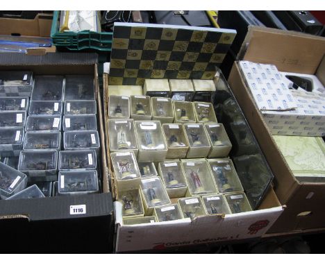 Eaglemoss Publications Chess Set, Lord of The Rings themed, series one, and series two, together with special edition pieces,