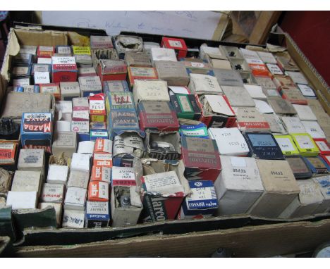 A Quantity of Vintage Radio Valves, to include, MWT, Marconi, Mazda, 6202, all in original boxes:- One Box