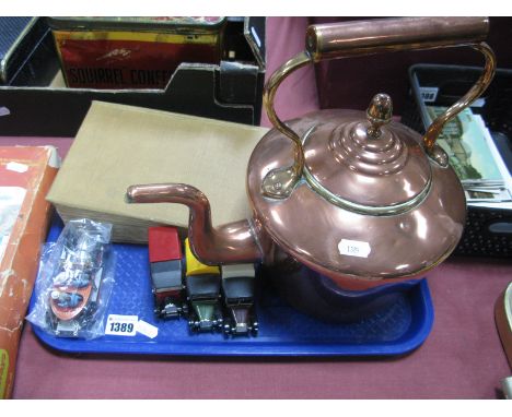 J. B. Preistley 'Angel Pavement' Ltd Edition signed copy No. 329/1025, Victorian copper kettle with acorn finial and swan nec