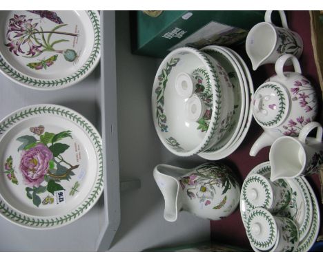 Portmeirion 'Botanic Garden' Dished Plates, jugs, teapot, bowls, lidded jars, candlesticks, etc. (18)