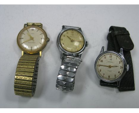 Ingersol Vintage Gent's Wristwatches, (damages) Timex gent's wristwatch.