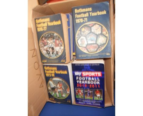 Rothmans Annual Football Book Collection: From the first one of 70/71 in an incomplete run through to 2010 in good condition 