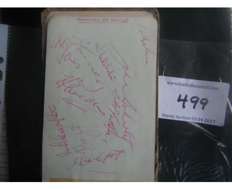 Mid 1950s Football Autograph Book: Superb book direct from vendor that collected these in the mid 50s. A page for each team i