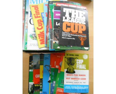 League Cup Final Football Programmes: A near complete run from 1967 to 2011. Believed to be missing 93 94 96 2004 2005 + 2010