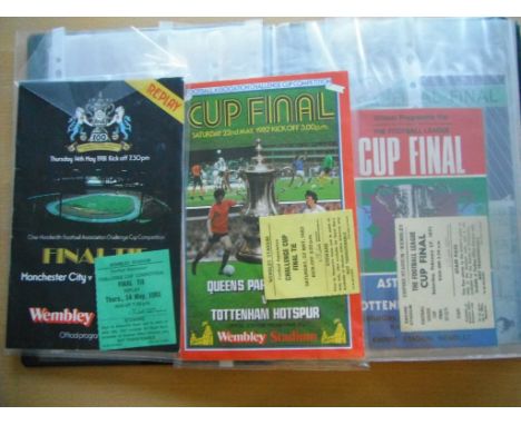 Tottenham Football Ticket + Programme Collection: Each of the 12 tickets accompanied by a programme including Stewards ticket