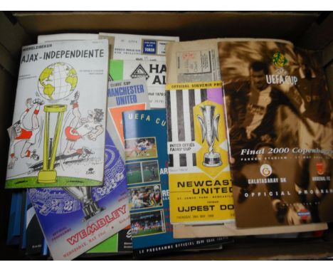 European Cup Final Football Programmes: Collection of Final programmes from the late 1960s onwards. (50)