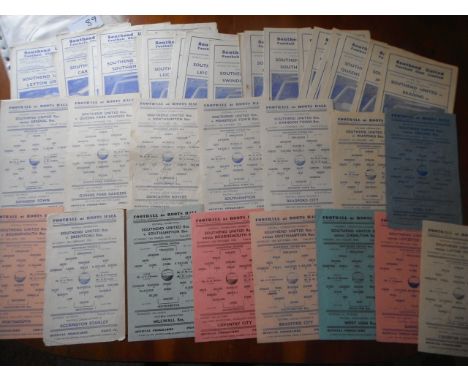 Southend United Home Reserve Football Programmes 55/56 - 59/60: Nice collection which includes 55/56 x 8 Ipswich QPR Arsenal,