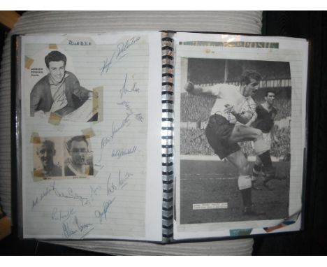 Early 1960s Football Autograph Collection: The majority collected by Southend Supporter at Roots Hall of Southends opponents.