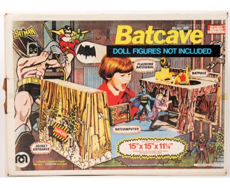 A fabulous rare vintage 1970's MEGO made Batman ' Batcave ' action figure playset. Contents appear mint and complete - includ