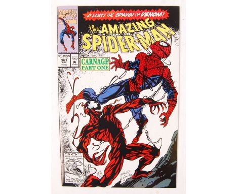 The Amazing Spider-Man Marvel Comics comic book. Issue 361 April 1992. First appearance of Carnage. Part 1. Generally good to