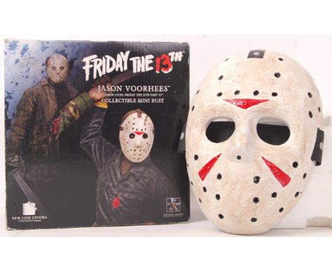 Two pieces of Friday The 13th / Jason Voorhees memorabilia. The first being an original Gentle Giant made Jason Voorhees Mini