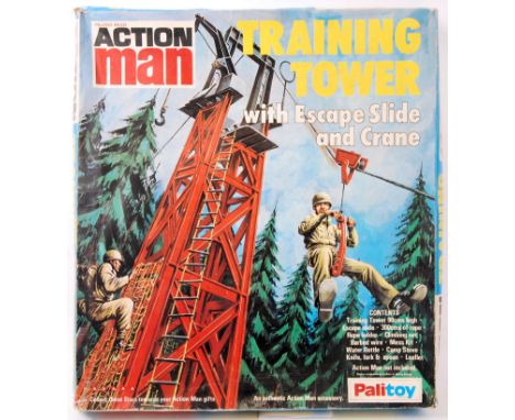 An original vintage Action Man Palitoy made ' Training Tower ' playset. Within the original box.