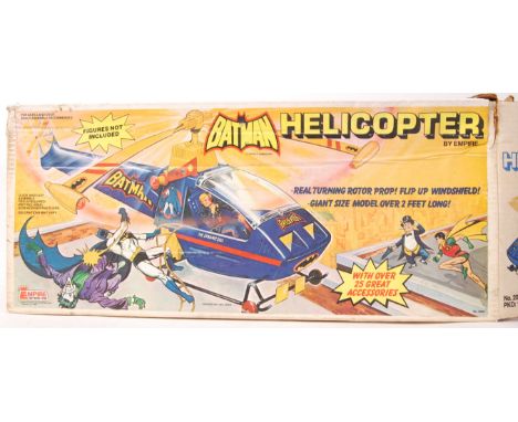 A rare original vintage Empire Toys 1977 made Batman action figure ' Helicopter ' playset vehicle. No. 2098. 'Over 2 Feet Lon