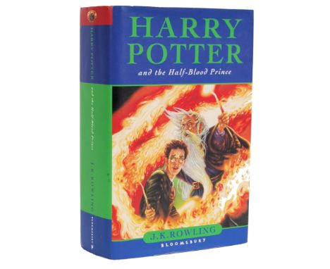 A Harry Potter and the Half Blood Prince hardcover first edition book. Hand signed to the title page by author JK Rowling. Th