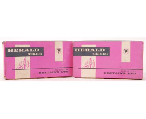 Two vintage Britains Herald Series figure sets. Both boxed, comprising of; H204 Guards At Ease and Ballerinas. Both within th