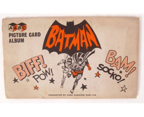 A rare full set of original vintage A&BC Batman Bubblegum cards. Scarce pink backing variations. Presented within the scarce 