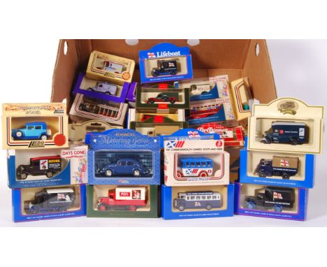 A collection of approx 30x assorted vintage Lledo diecast models - to include Days Gone, Lifeboats, Cadbury and others. All b