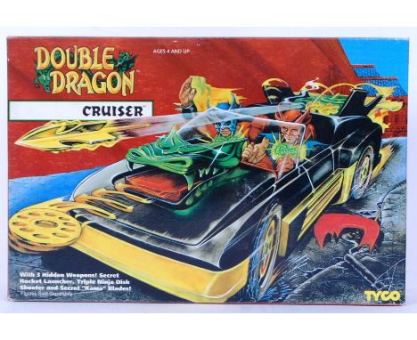 A rare 1990's Double Dragon 'Cruiser' action figure vehicle. By TYCO. Mint box, fully factory sealed and unopened. Rare.