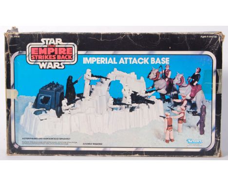 An original vintage Star Wars Kenner made ' Imperial Attack Base ' action figure playset. Within the original box. Complete a
