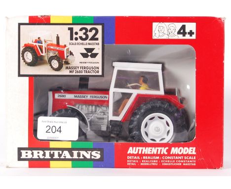 An original vintage Britains diecast model 9520 Massey Ferguson MF 2860 Tractor. Model appears mint, within the original box.