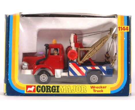 An original vintage Corgi Major Toys 1144 Wrecker Truck From an ex-shop-stock collection. Contents mint, within a fair to goo