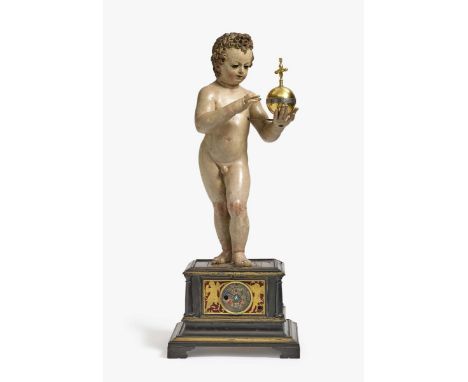   Automatenuhr mit stehendem Jesuskind  Automatenuhr mit stehendem Jesuskind   Süddeutsch (Augsburg), um 1600/1610       Sock