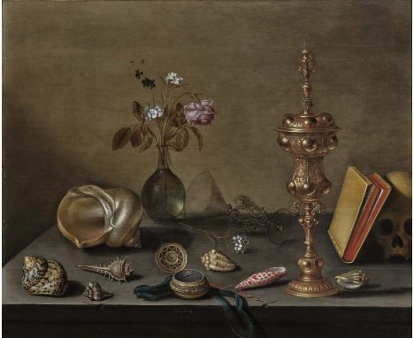   Gillis Gillisz. de Bergh  Gillis Gillisz. de Bergh   um 1600 Delft - 1669 ebenda      Vanitasstillleben mit Muscheln    Auf