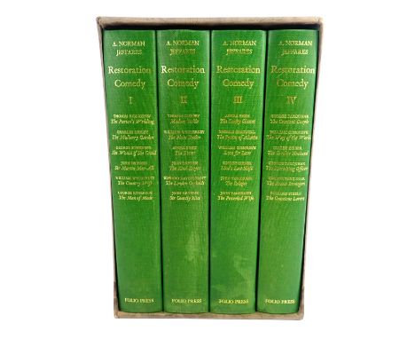 Jeffares (A Norman). Restoration Comedy, volumes 1-4, printed by The Folio Press, hardback in outer slipcase. 