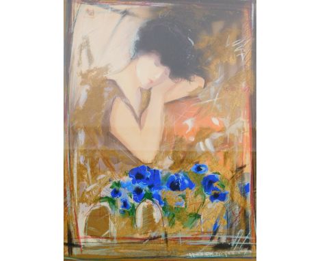 After Janet Treby (21stC School). Muse III, stereolithograph print, 54cm x 41cm, framed and glazed. 