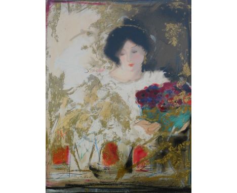 After Janet Treby (21stC School). Muse LI, stereolithograph print, 54cm x 41cm, framed and glazed. 