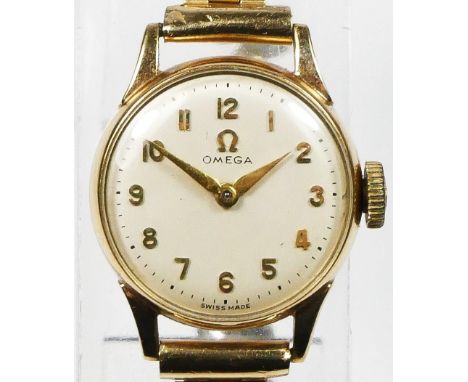 Omega, a 9ct gold manual wind ladies wristwatch, Birmingham 1959, Cal 244 17 jewel movement, numbered 16,736,308, 19mmin work