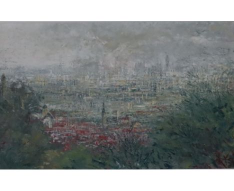 Kreuzer, Klaus (geb. 1938 Luckenwalde) - "Frankfurt - Kronberg II“ (aus der Frankfurt Serie - Portrait einer Stadt), 1993, un