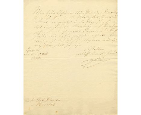 FREDERICK II: (1712-1786) King of Prussia 1740-86, known as Frederick The Great. L.S., Friedrich, one page, 4to, Ruppin, 11th