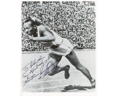 OWENS JESSE: (1913-1980) American Athlete, famous for his participation at the Berlin Olympics in 1936 where he became the fi