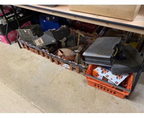 Three boxes of tools etc.
