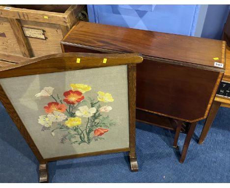 Firescreen and Edwardian Sutherland table