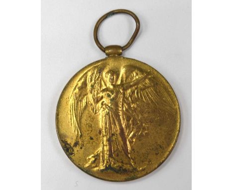 First World War British 1914-19 Victory medal (Lacking ribbon) impressed to 8714 Pte Herbert Percy Yallop, Norfolk Regiment. 