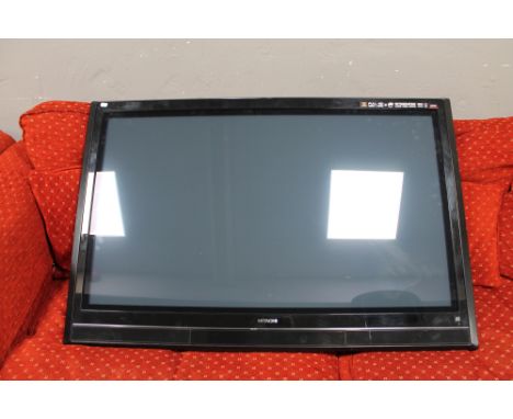 A Hitachi 50 inch plasma TV with built in HDD recorder (no table stand, no lead, no remote) 