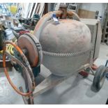 Large mains powered site cement mixer