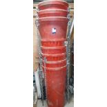Red waste chute
