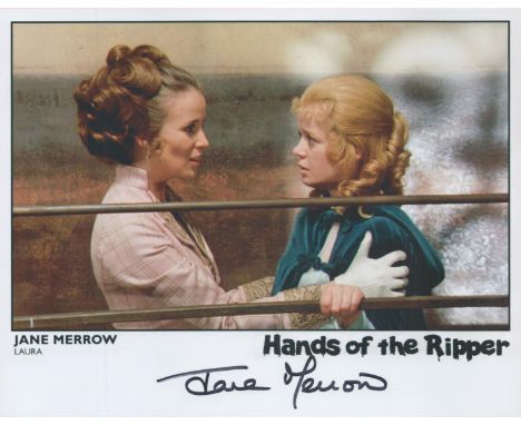 Jane Merrow signed Hands of the Ripper 10x8 colour promo photo. Jane Josephine Meirowsky (born 26 August 1941), known profess