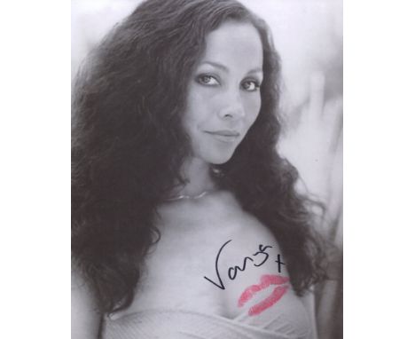 007 James Bond actress Vanya signed and kissed Octopussy photo! She has actually kissed this making it a wonderful and unique