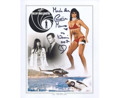 007 James Bond movie The Spy Who Loved Me 8x10 photo signed by actress Caroline Munro. Good condition Est.
