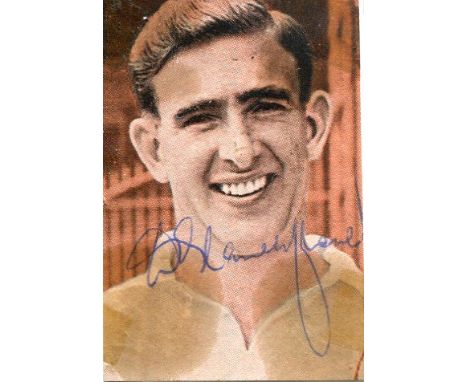 Danny Blanchflower Tottenham Hotspur football legend signed newspaper or magazine clipped photo approx. 1. 5x2 inches. Good c