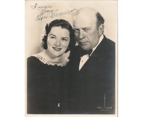 Edgar Kennedy signed 10x8 vintage sepia photo. Edgar Livingston Kennedy (April 26, 1890 - November 9, 1948) was an American c
