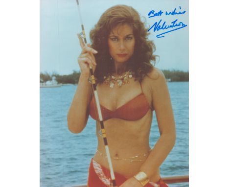 Valerie Leon signed 10x8 James Bond Never Say Never Again colour photo. Valerie Therese Leon (born 12 November 1943) is an En