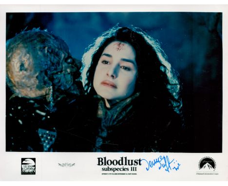 Denise Duff signed Bloodlust Subspecies III 10x8 colour promo photo. Denice Marie Duff (born July 1, 1965 in New York City) i